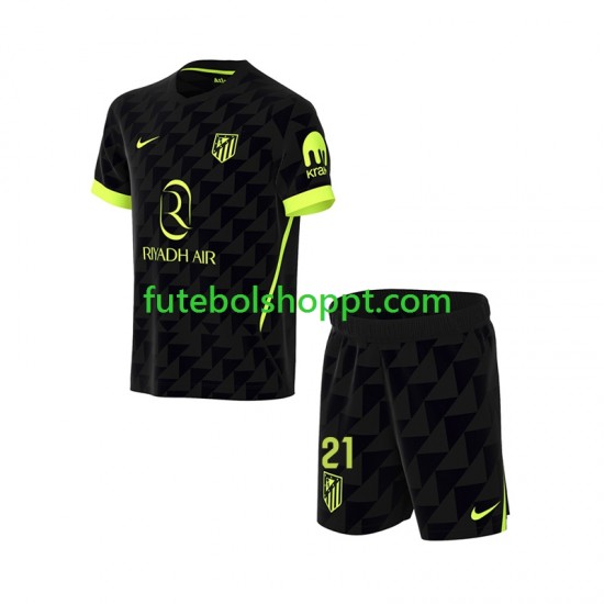 Camisola Júnior Atlético Madrid Obed Vargas 21 Alternativa Equipamento 2026-2027 Manga Curta