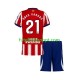 Camisola Júnior Atlético Madrid Obed Vargas 21 Principais Equipamento 2026-2027 Manga Curta