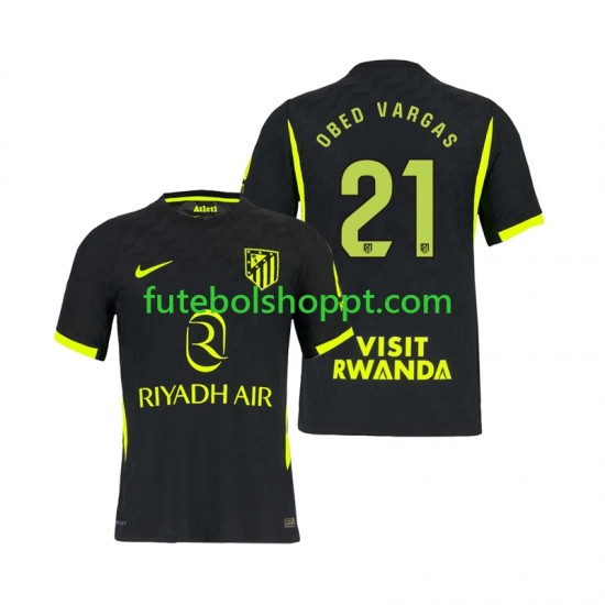 Camisola Homem Atlético Madrid Obed Vargas 21 Alternativa Equipamento 2026-2027 Manga Curta