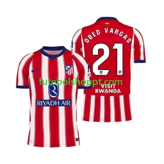 Camisola Homem Atlético Madrid Obed Vargas 21 Principais Equipamento 2026-2027 Manga Curta