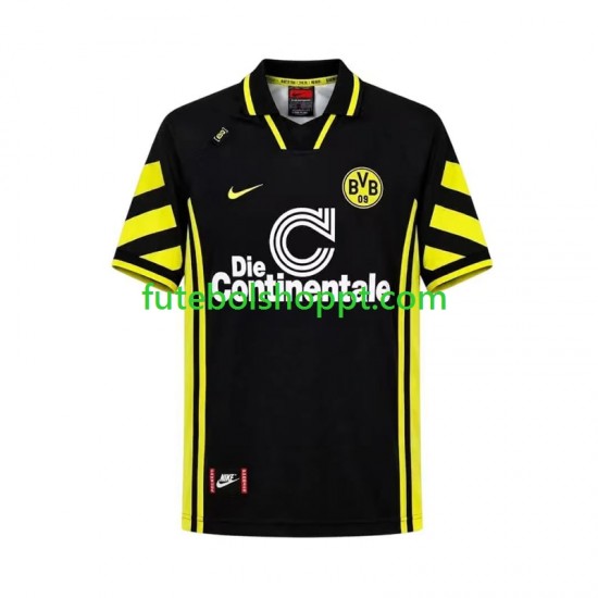 Camisola Homem Borussia Dortmund 1996 Retro Alternativa Equipamento Manga Curta