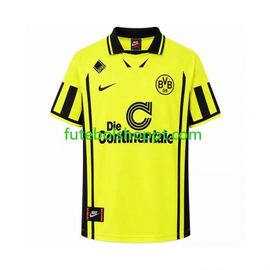 Camisola Homem Borussia Dortmund 1996 Retro Principais Equipamento Manga Curta