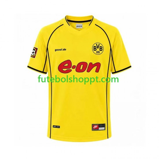 Camisola Homem Borussia Dortmund Retro Principais Equipamento 2002 Manga Curta