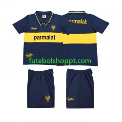 Camisola Júnior CA Boca Juniors 1993 1995 Retro Principais Equipamento Manga Curta