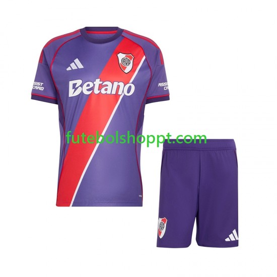 Camisola Júnior CA River Plate Terceiro Equipamento 2026-2027 Manga Curta