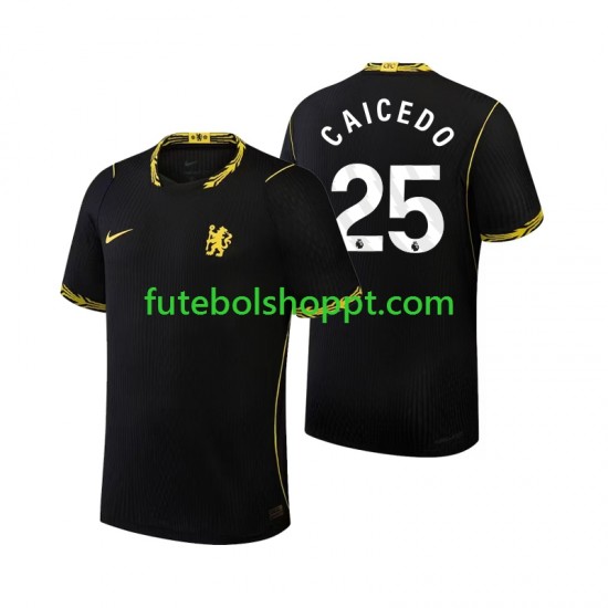 Camisola Homem Chelsea Moises Caicedo 25 Alternativa Equipamento 2026-2027 Manga Curta
