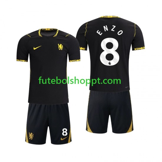 Camisola Júnior Chlesea Enzo Fernandez 8 Alternativa Equipamento 2026-2027 Manga Curta