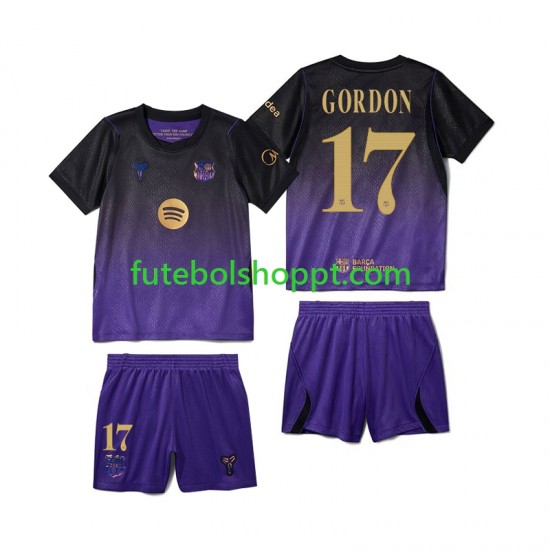 Camisola Júnior FC Barcelona Anthony Gordon 17 Alternativa Equipamento 2026-2027 Manga Curta