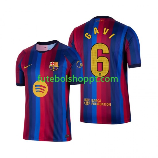 Camisola Homem FC Barcelona Gavi 6 Principais Equipamento 2026-2027 Manga Curta