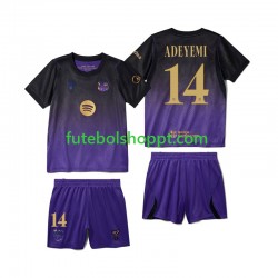 Camisola Júnior FC Barcelona Karim Adeyemi 14 Alternativa Equipamento 2026-2027 Manga Curta