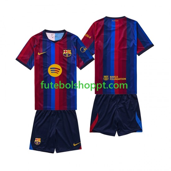 Camisola Júnior FC Barcelona Principais Equipamento 2026-2027 Manga Curta