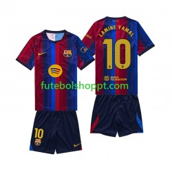 Camisola Júnior FC Barcelona Lamine Yamal 10 Principais Equipamento 2026-2027 Manga Curta