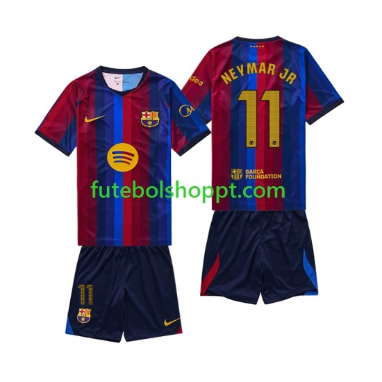 Camisola Júnior FC Barcelona Neymar JR 11 Principais Equipamento 2026-2027 Manga Curta