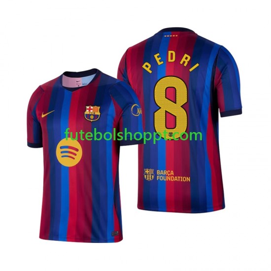 Camisola Homem FC Barcelona Pedri 8 Principais Equipamento 2026-2027 Manga Curta