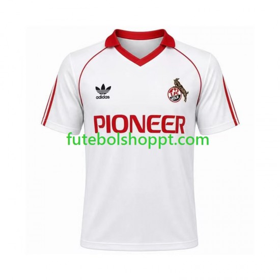 Camisola Homem FC Köln 1980 1981 Retro Principais Equipamento Manga Curta