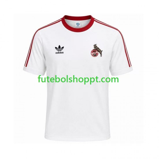 Camisola Homem FC Köln 1986 1987 Retro Principais Equipamento Manga Curta