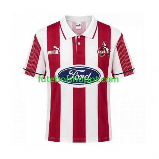 Camisola Homem FC Köln 1995 1996 Retro Principais Equipamento Manga Curta