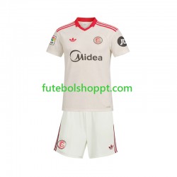 Camisola Júnior Sevilla FC Retro Principais Equipamento 2025-2026 Manga Curta