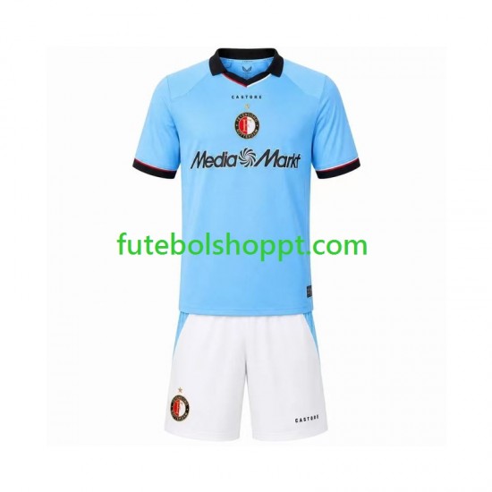 Camisola Júnior Feyenoord Rotterdam Alternativa Equipamento 2026-2027 Manga Curta