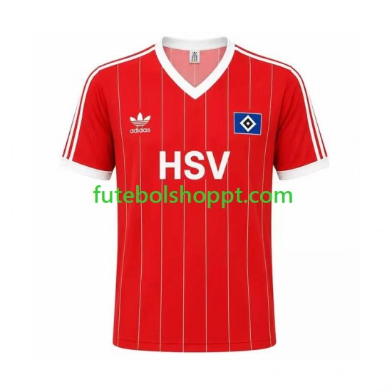Camisola Homem Hamburger SV 1983 Retro Alternativa Equipamento Manga Curta