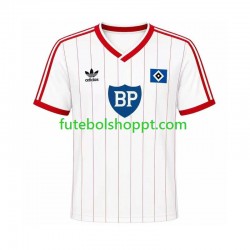Camisola Homem Hamburger SV 1984 Retro Principais Equipamento Manga Curta