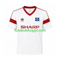 Camisola Homem Hamburger SV 1988 Retro Principais Equipamento Manga Curta