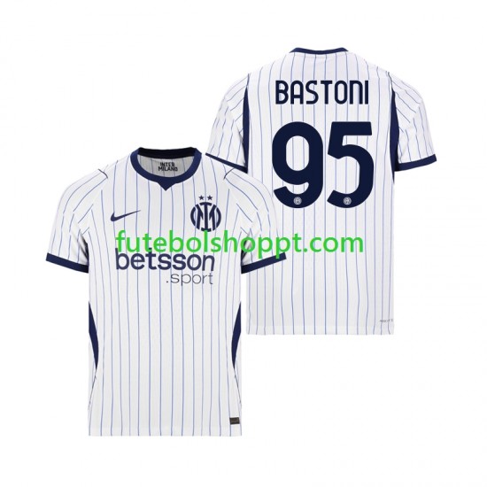 Camisola Homem Inter de Milão Alessandro Bastoni 95 Alternativa Equipamento 2026-2027 Manga Curta