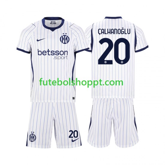 Camisola Júnior Inter de Milão Hakan Calhanoglu 20 Alternativa Equipamento 2026-2027 Manga Curta