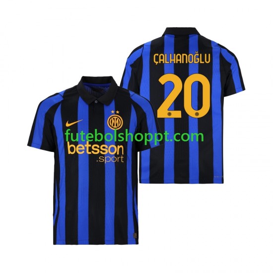 Camisola Homem Inter de Milão Hakan Calhanoglu 20 Principais Equipamento 2026-2027 Manga Curta