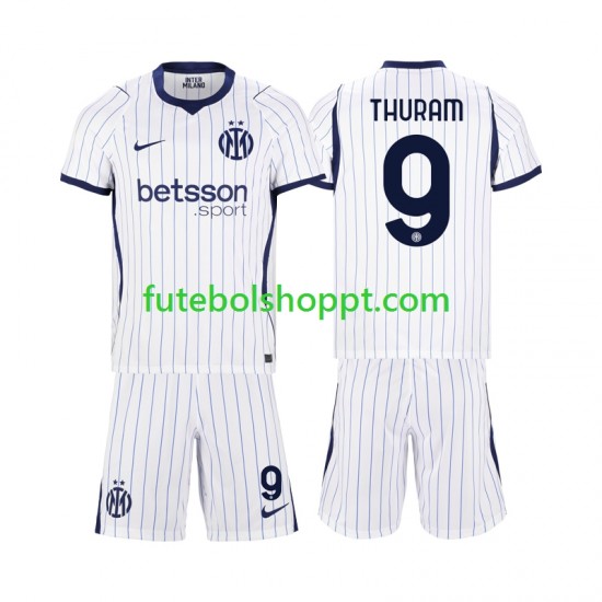 Camisola Júnior Inter de Milão Marcus Thuram 9 Alternativa Equipamento 2026-2027 Manga Curta