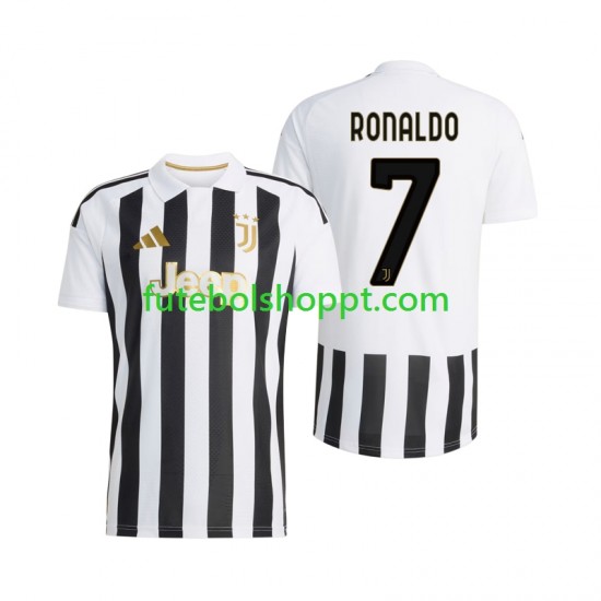 Camisola Homem Juventus Cristiano Ronaldo 7 Principais Equipamento 2026-2027 Manga Curta