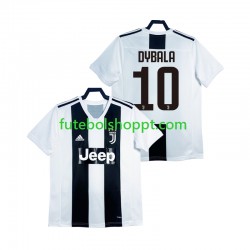 Camisola Homem Juventus DYBALA 21 2018 2019 Retro Principais Equipamento Manga Curta