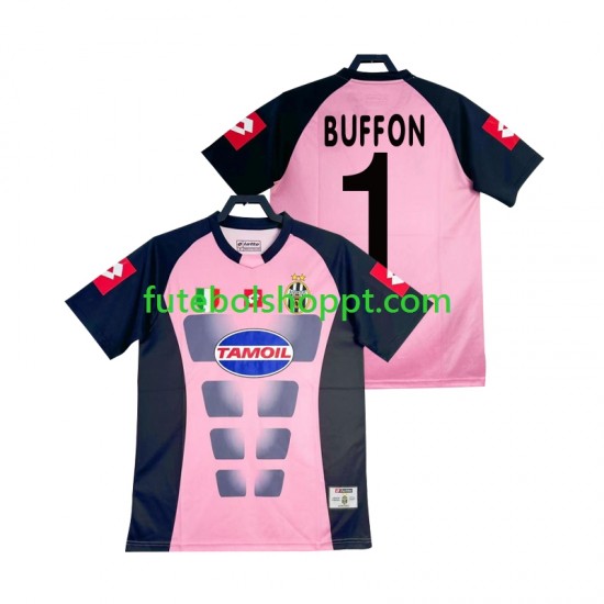 Camisola Homem Juventus Buffon 1 Guarda-redes Retro Alternativa Equipamento 2002-2003 Manga Curta
