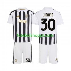 Camisola Júnior Juventus Jonathan David 30 Principais Equipamento 2026-2027 Manga Curta