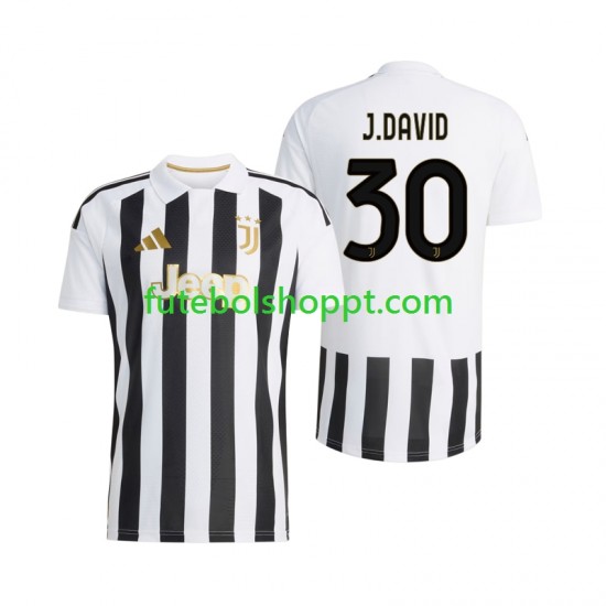 Camisola Homem Juventus Jonathan David 30 Principais Equipamento 2026-2027 Manga Curta