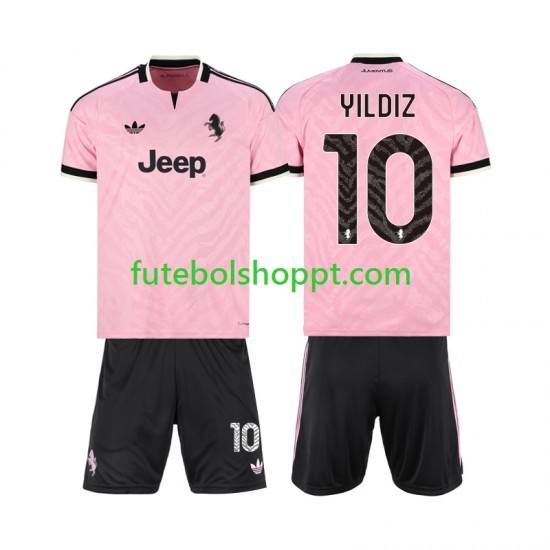 Camisola Júnior Juventus Kenan Yildiz 10 Alternativa Equipamento 2026-2027 Manga Curta