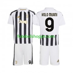 Camisola Júnior Juventus Randal Kolo Muani 9 Principais Equipamento 2026-2027 Manga Curta