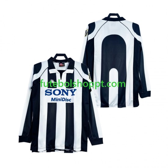 Camisola Homem Juventus 1997 Retro Principais Equipamento 1998 Manga Comprida