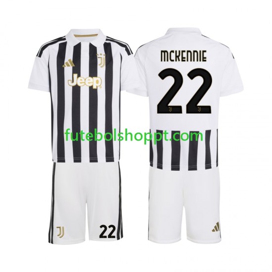 Camisola Júnior Juventus Weston McKennie 22 Principais Equipamento 2026-2027 Manga Curta