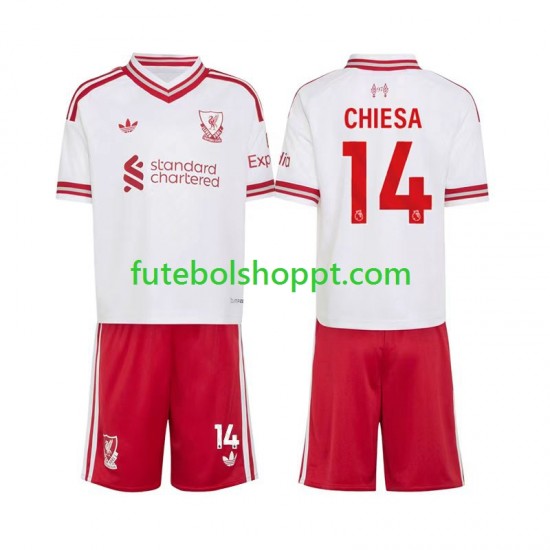 Camisola Júnior Liverpool Federico Chiesa 14 Alternativa Equipamento 2026-2027 Manga Curta
