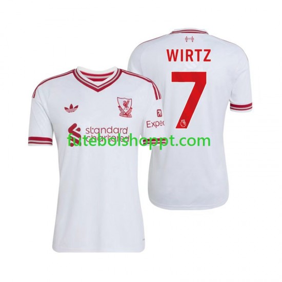Camisola Homem Liverpool Florian Wirtz 7 Alternativa Equipamento 2026-2027 Manga Curta