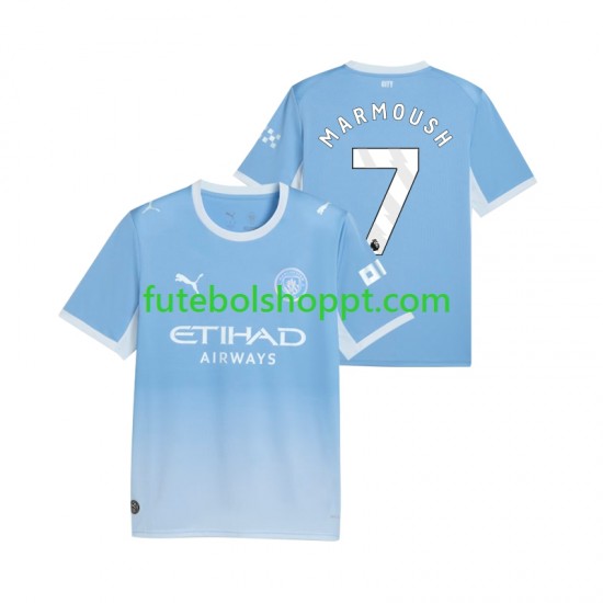 Camisola Homem Manchester City Omar Marmoush 7 Principais Equipamento 2026-2027 Manga Curta