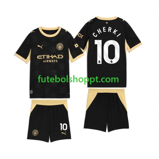 Camisola Júnior Manchester City Rayan Cherki 10 Alternativa Equipamento 2026-2027 Manga Curta