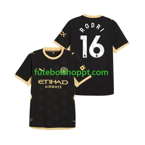 Camisola Homem Manchester City Rodri 16 Alternativa Equipamento 2026-2027 Manga Curta