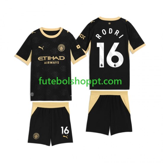 Camisola Júnior Manchester City Rodri 16 Alternativa Equipamento 2026-2027 Manga Curta