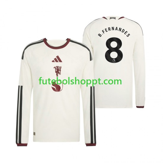 Camisola Homem Manchester United Bruno Fernandes 8 Terceiro Equipamento 2026-2027 Manga Comprida