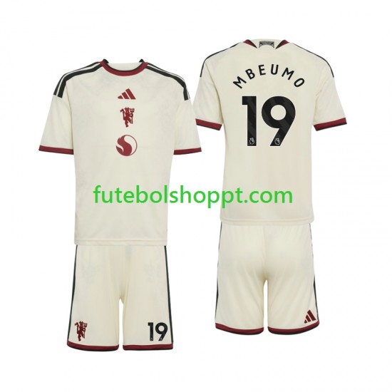 Camisola Júnior Manchester United Bryan Mbeumo 19 Terceiro Equipamento 2026-2027 Manga Curta