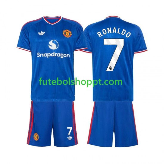 Camisola Júnior Manchester United Cristiano Ronaldo 7 Alternativa Equipamento 2026-2027 Manga Curta