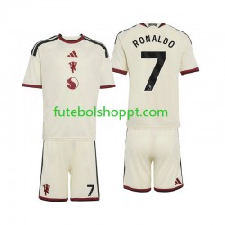 Camisola Júnior Manchester United Cristiano Ronaldo 7 Terceiro Equipamento 2026-2027 Manga Curta
