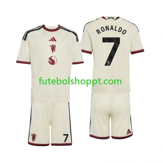 Camisola Júnior Manchester United Cristiano Ronaldo 7 Terceiro Equipamento 2026-2027 Manga Curta